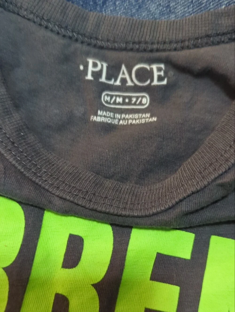 The Children's Place Charcoal Tee And Denim Shorts - Picture 2 of 7